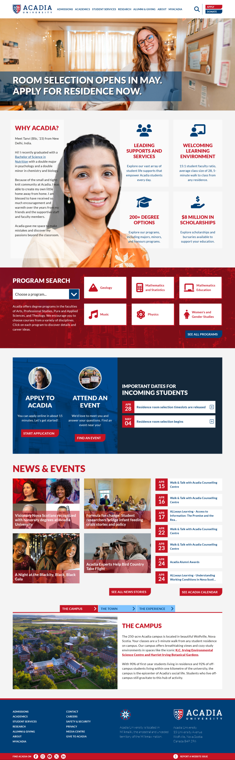 Acadia Main Page